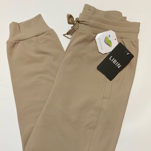 Libin Womens Fleece Lined Pants Water Resistant Thermal Insulated Sweatpants